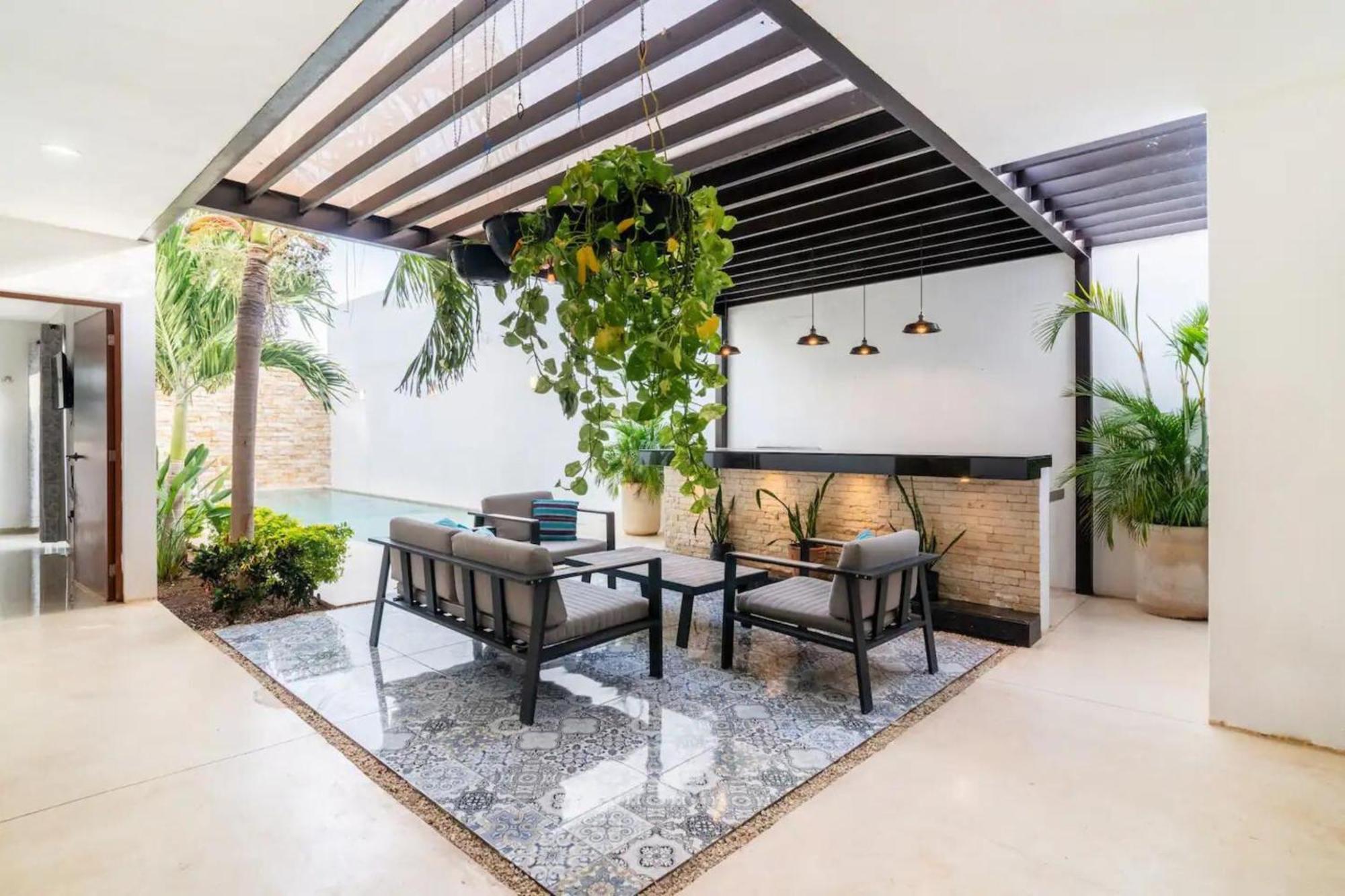 Villa Moderna Con Alberca, Gimnasio Y Cochera Mérida Exterior foto